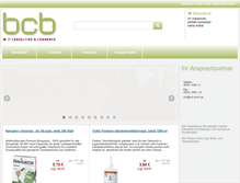 Tablet Screenshot of bcb-gmbh.de